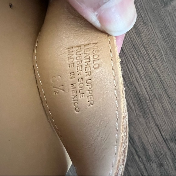 Anthropologie Nisolo Women's Tan Leather Go-To 'Flatform' Sandals Size 8.5 - Picture 14 of 15